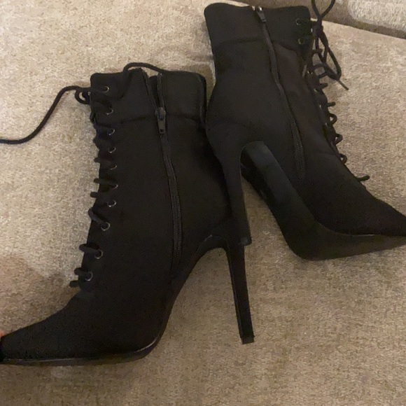 Black Lolashoetique Ankle Booties - Picture 3 of 6